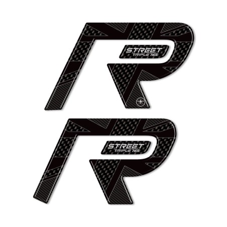 3D stickers compatible with Triumph Street Triple 765 R 2024 tank protectors