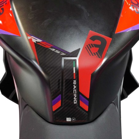 Paraserbatoio Adesivo 3D Protezione moto compatibile con Aprilia RS 457 2024
