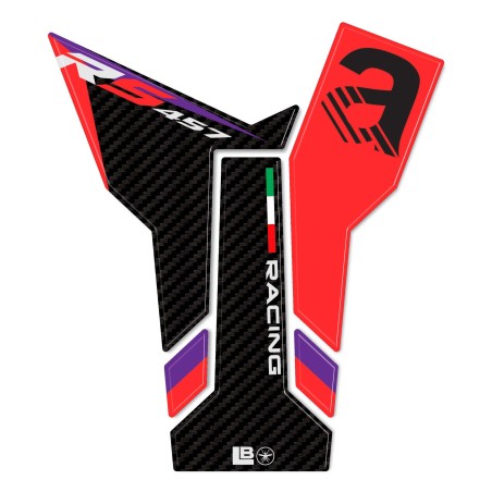 Paraserbatoio Adesivo 3D Protezione moto compatibile con Aprilia RS 457 2024