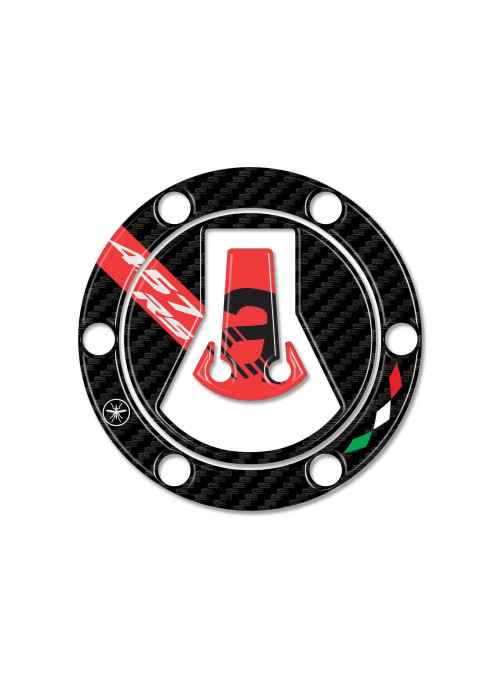 Adesivo 3D Protezione Tappo Serbatoio moto compatibile con Aprilia RS 457 2024 2