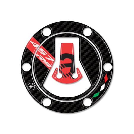 Adesivo 3D Protezione Tappo Serbatoio moto compatibile con Aprilia RS 457 2024