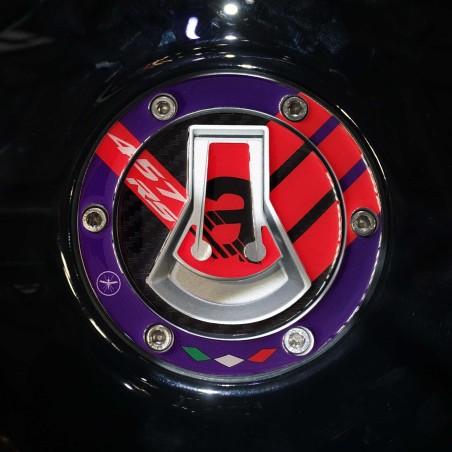 Adesivo 3D Protezione Tappo Serbatoio moto compatibile con Aprilia RS 457 2024