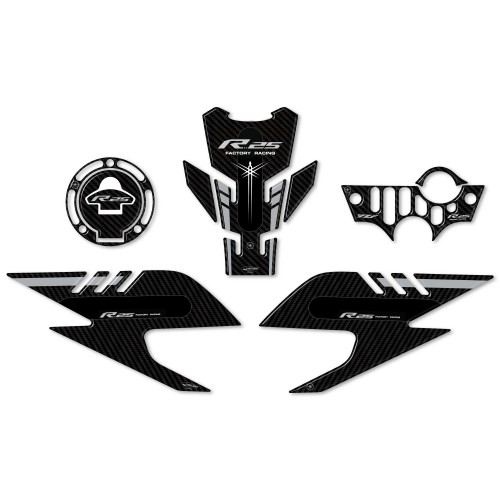 Complete kit 3D Stickers Motorcycle protectors compatible with Yamaha YZF R25 2019-23