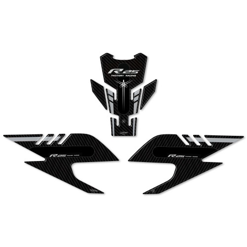 Kit Adesivi gel 3D Protezioni Serbatoio moto compatibili Yamaha YZF R25 2019-23