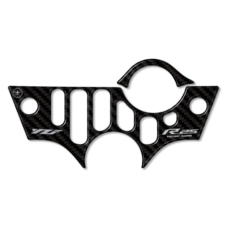Plaque de direction moto 3D adhésive compatible avec Yamaha YZF R25 2019-25