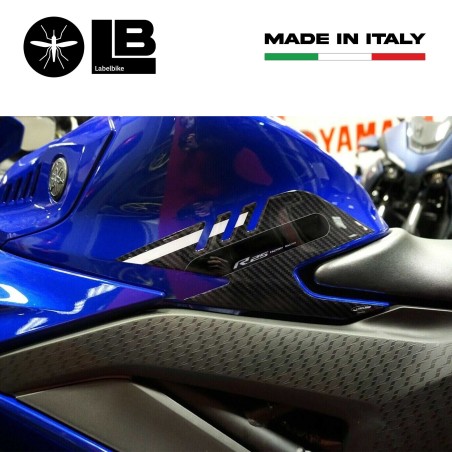 Pegatinas 3D Protectores laterales de depósito compatibles con Yamaha YZF R25 2019-23