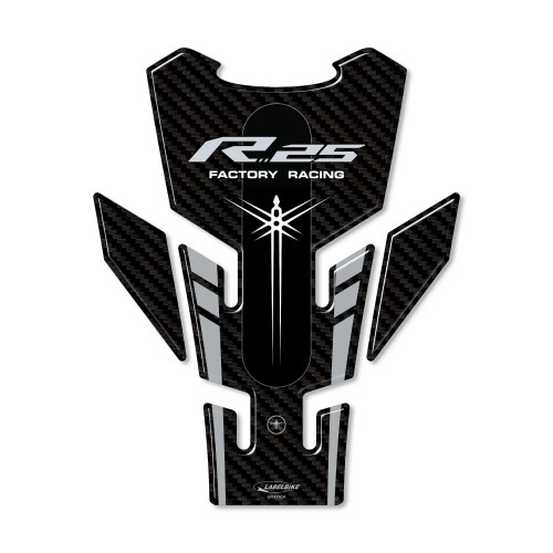 Paraserbatoio Adesivo resina 3D moto compatibile con Yamaha YZF R25 2019-2023