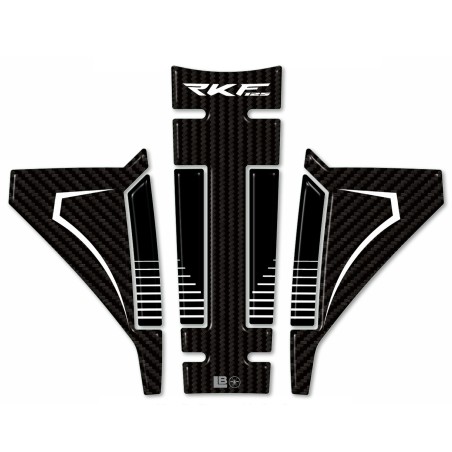 Paraserbatoio Adesivo resina 3D moto compatibile con Keeway RKF 125 2018-2025