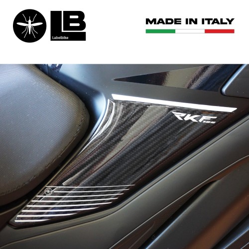 Adesivi 3D Protezioni laterali serbatoio moto compatibile con Keeway RKF 125 2