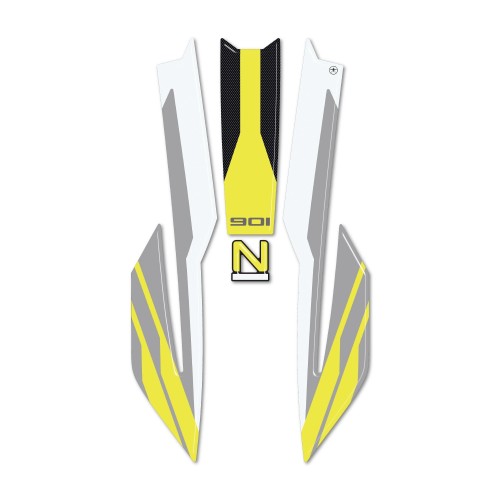 Autocollant de protection pour garde-boue de moto compatible avec Husqvarna Norden 901 2024 2