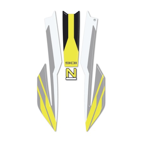 Autocollant de protection pour garde-boue de moto compatible avec Husqvarna Norden 901 2024