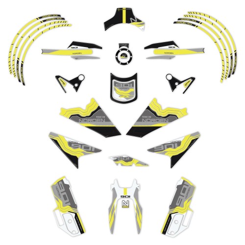 Kit de pegatinas 3D Protectores de moto compatibles con Husqvarna Norden 901 2024-25