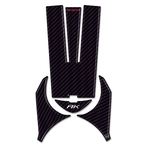 Adesivi resinati 3D Zona Accensione Compatibile Scooter Kymco Ak 550 2017-2022 2