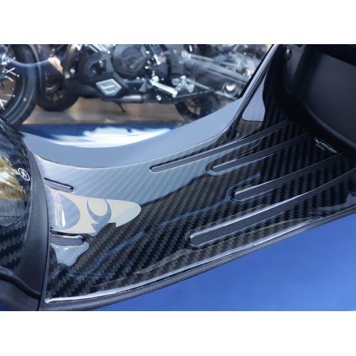 ADESIVO gel 3D PROTEZIONE PEDANA compatibile per Kymco XCITING S 400 2018-2023 2