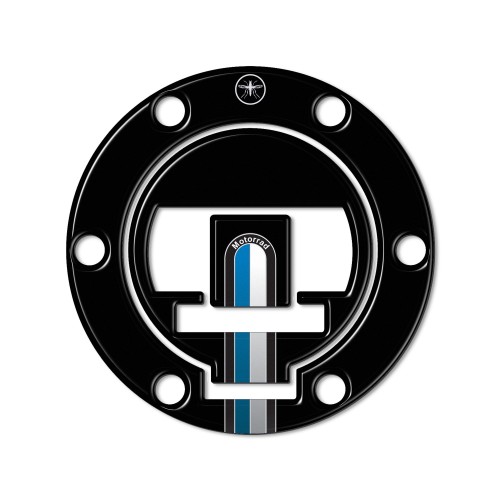 Adhesivo 3D de protección de gorra de moto CON LLAVE compatible con BMW 2013 - 2025 Negro 2