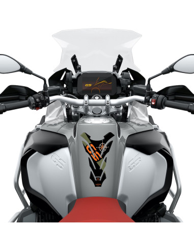 PARASERBATOIO ADESIVI-STICKERS in RESINA GEL 3D compatibile per MOTO GS BMW GS