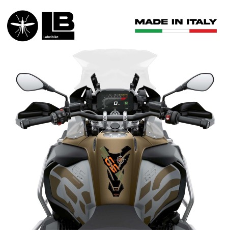 PARASERBATOIO ADESIVI-STICKERS in RESINA GEL 3D compatibile per MOTO GS BMW GS