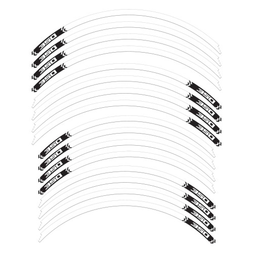 Kit bandes adhésives jantes 14 et 15" compatible avec Honda Adv350