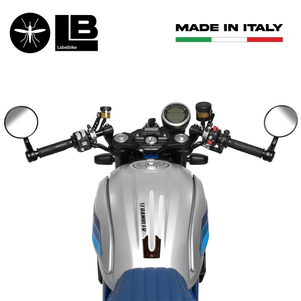 PARASERBATOIO ADESIVO RESINA 3D COMPATIBILE per MOTO DUCATI SCRAMBLER vintage