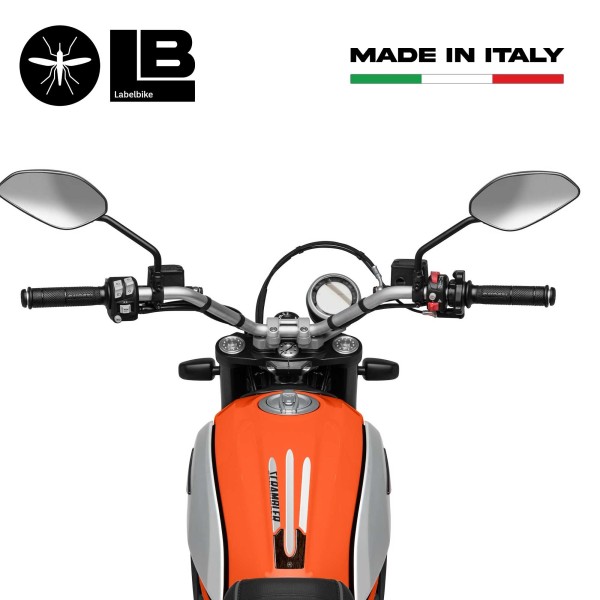 PARASERBATOIO ADESIVO RESINA 3D COMPATIBILE per MOTO DUCATI SCRAMBLER vintage