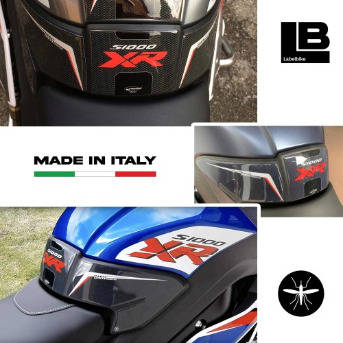 KIT ADESIVI 3D S1000 XR PROTEZIONI SERBATOIO compatibili per MOTO BMW S1000XR 2