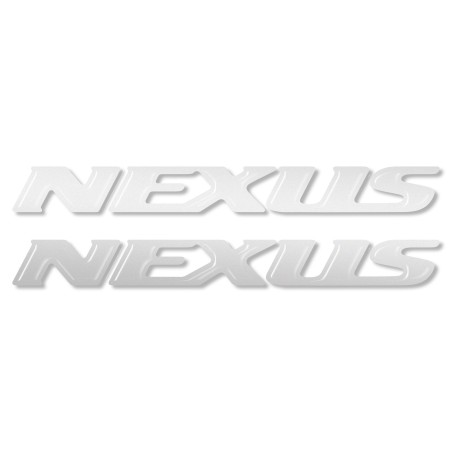 2 ADHESIVES-STICKERS 3D WRITE NEXUS en résine compatibles avec les SCOOTERS GILERA
