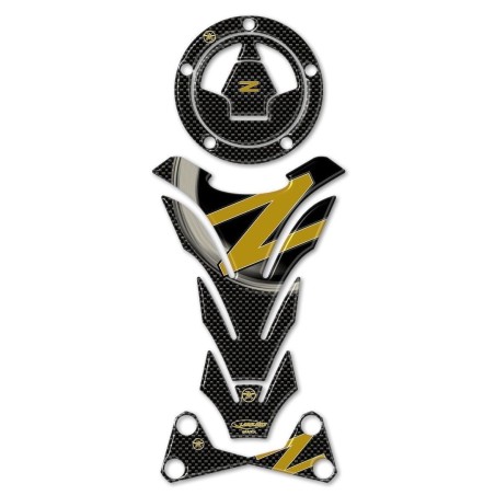 KIT ADESIVI IN GEL 3D Z750 Z1000 compatibile per MOTO KAWASAKI Z 750-1000 ORO