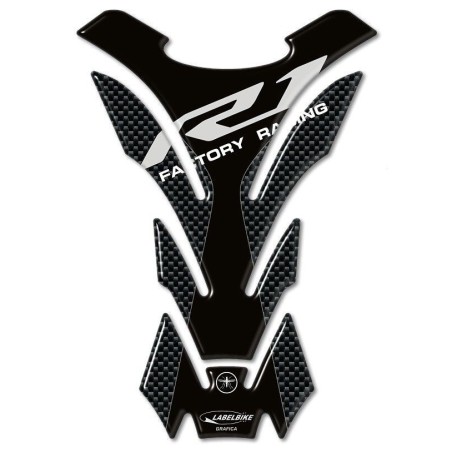 PARASERBATOIO ADESIVI 3D PROTEZIONE SERBATOIO compatibile per MOTO YAMAHA R1 R 1