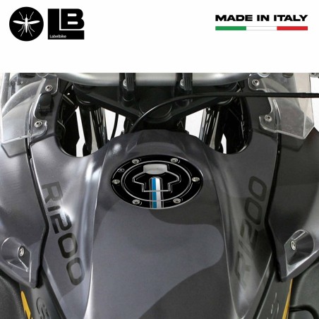 FILLER CAP PROTECTION ADHESIVE 3D BLACK gel compatible BMW motorbikes up to 2006