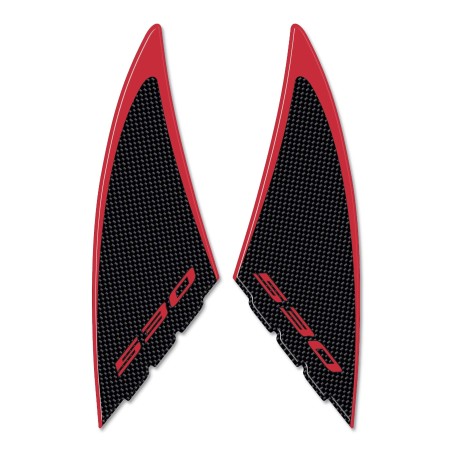 2 ADESIVI Stickers gel 3D compatibili per scooter YAMAHA Tmax 530 carbonio ergal