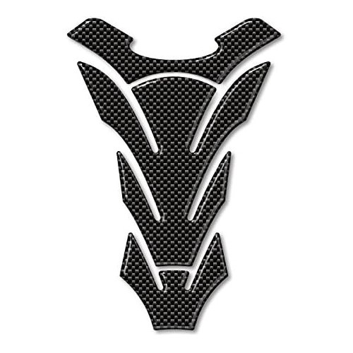 Protector de depósito de moto 3D de resina neutra - carbono