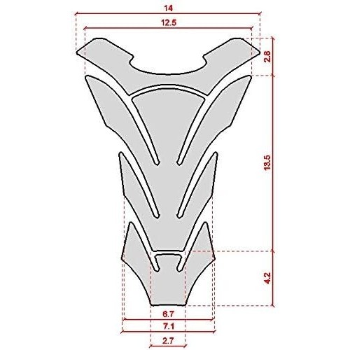 Paraserbatoio Adesivo neutro in Resina 3D Protezione Serbatoio Moto - carbonio 2