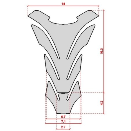 3D BLUE 3D GEL GAS TANK PROTECTION kompatibel für GSXR GSX-R MOTORRAD