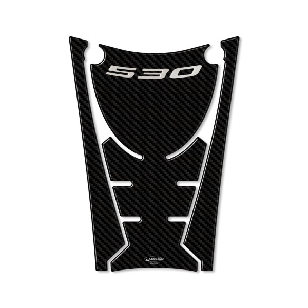 Adesivo resinato 3D pedana anteriore compatibile con Yamaha Tmax 530 2017-2019