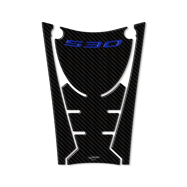 Adesivo resinato 3D pedana anteriore compatibile con Yamaha Tmax 530 2017-2019