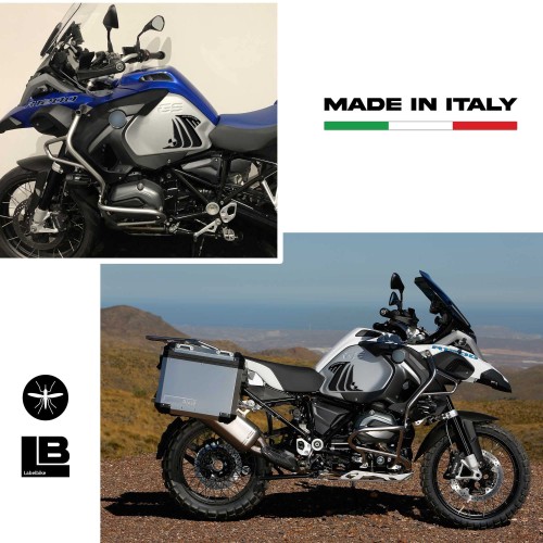 ADHESIVOS DE PROTECCIÓN LATERAL 3D compatibles para MOTO BMW R1200 GS ADVENTURE 2014-16 2