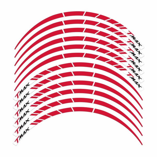 ADHESIVE RIMS STRIPS kompatibel x Roller YAMAHA TMAX 2008-2016 Jahrestag