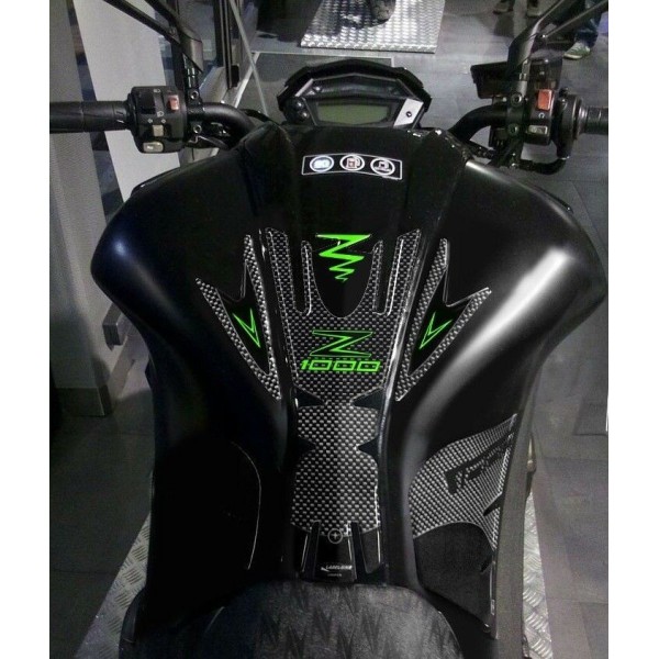 KIT ADHESIVES gel PROTECTIONS kompatibel für Motorräder KAWASAKI Z1000 2014-2020 grün