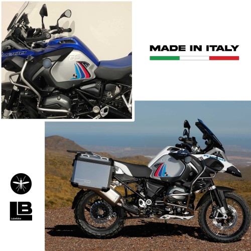 2 pegatinas de gel 3D RALLY PROTECCIONES LATERALES para MOTO GS R1200 ADVENTURE 2014-2017 2