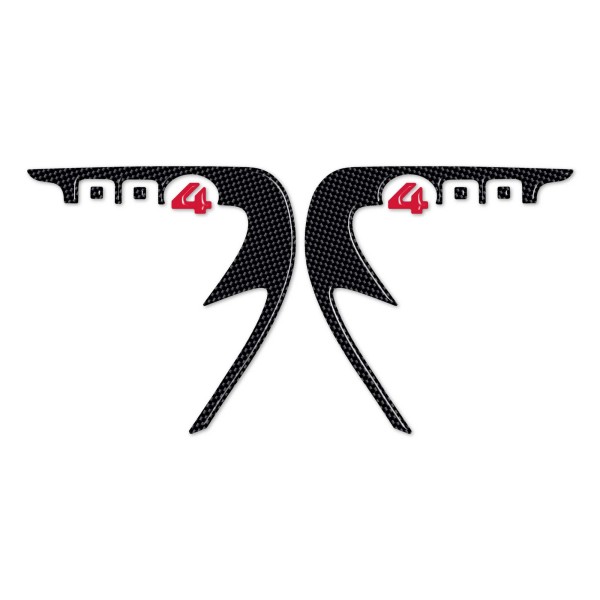 2 ADHESIVOS 3D GEL SPIDER PROTECTION compatibles para Kymco XCITING 400 2012-2017