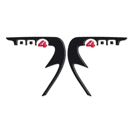 2 ADHESIVES 3D GEL PROTECTION SPIDER compatibles pour Kymco XCITING 400 2012-2017