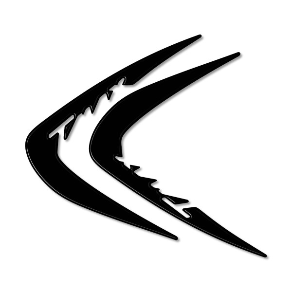 2 3D ADHESIVES-STICKERS FOR SPIGULARS compatible for YAMAHA TMAX 2001-2007
