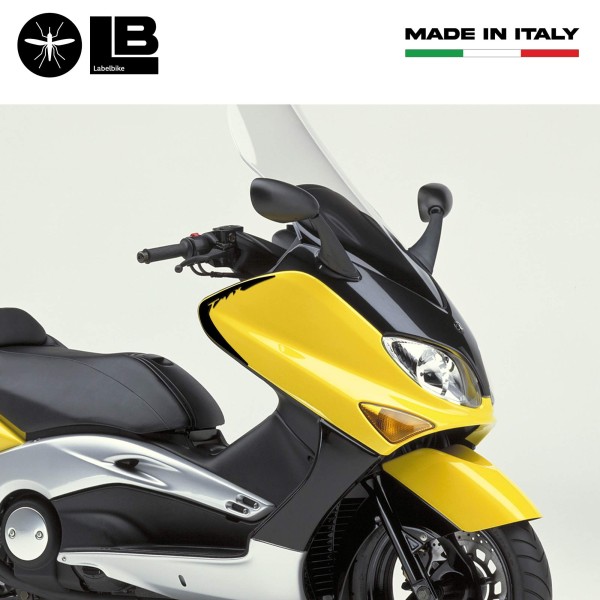 2 ADESIVI-STICKERS 3D PER SPIGOLI compatibili per T MAX YAMAHA TMAX 2001-2007