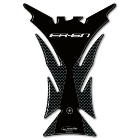 Protection ADHESIVE 3D GEL réservoir CARBONE compatible moto KAWASAKI ER-6N