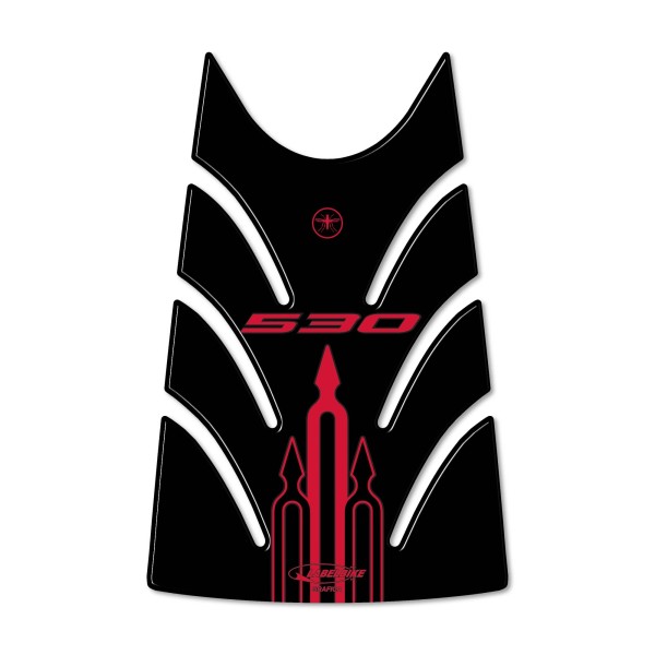 PROTEZIONE SPORTELLO SERBATOIO TMAX 530 ADESIVO 3D per SCOOTER YAMAHA T MAX 2012-16