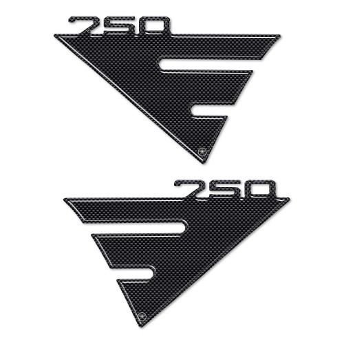 2 3D Resin Sidewall Protection Stickers compatible for Honda Integra 750 motorbike