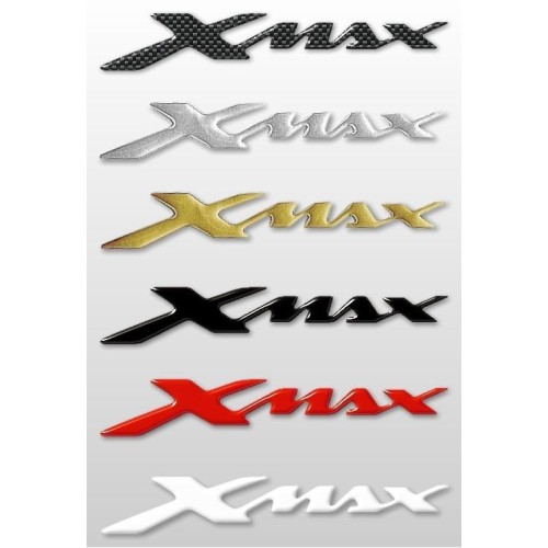 2 3D RESIN ADHESIVES/STICKERS WRITING XMAX pour SCOOTER Accessoires YAMAHA X MAX