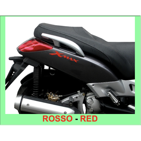 2 ADESIVI/STICKERS in RESINA 3D SCRITTA XMAX per SCOOTER Accessori YAMAHA X MAX