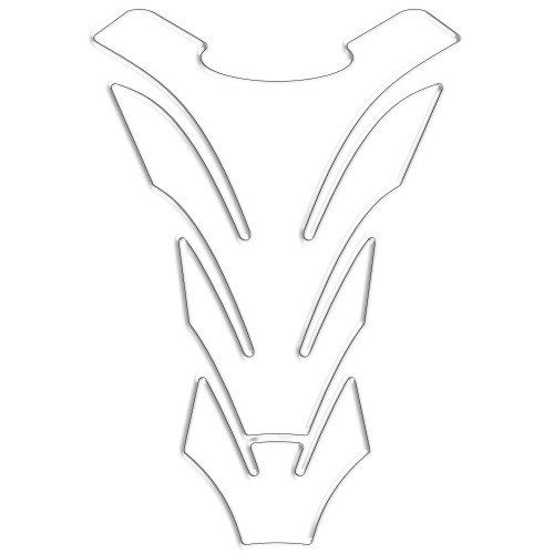 NEUTRAL TRANSPARENT TANK PROTECTOR 3D RESIN MOTORBIKE TANK STICKERS 2