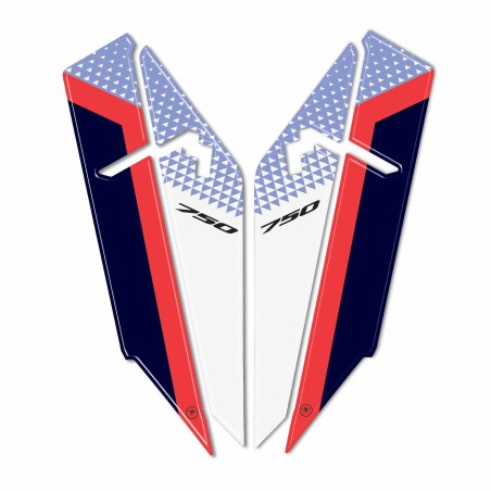 Adesivi 3D protezioni parasteli parafango compatibili con Honda Transalp 2023